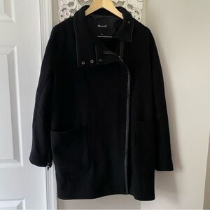 Madewell Wool Blend Cacoon Relaxed Fit Coat Classic Capsule Wardrobe Sz8